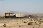DH 416 mit einem gemischten Güterzug bei Melga el Ouidane 4.4.18