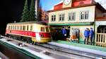 Diorama Spur 0 Antik 1930er/1950er Jahre Bahnhof BUB (KBN) mitM�rklin TW 930 u.Preiser Figuren. PW