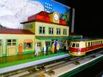 Diorama Spur 0 Antik 1930er/1950er Jahre Bahnhof BUB (KBN) mitMärklin TW 930   Das Gleis will ich noch schottern.