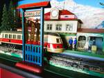 Diorama Spur 0 Antik 1930er/1950er Jahre Bahnhof BUB (KBN) mitMärklin TW 930 u.Bing Fahrtrichtungsanzeiger  PW