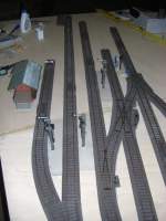 Blick in den geplanten Bahnhof Gglingen mit Eingebauten Signalen   und links Gterverladung