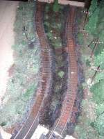 Nochmal der geschotterte Bereich, links von heute, der Rest vom Wochenende