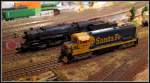 U 25 B-PH 6603 Santa Fe und Mikado 2-8-2 3304 Southern Pacific. (01.02.2014)