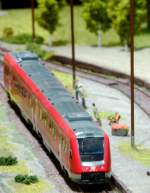 612 560-3 58 auf einer Modellbahnanlage. Foto 03.11.2012