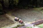 Modellbahn Szene auf einer Modellbahnanlage in Gera.