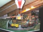 Spur 0 Anlage,Ein Heissluftballon im Anflug,sucht einen gnstigen Landeplatz.