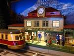 Diorama Spur 0 Antik 1930er/1950er Jahre Bahnhof BUB (KBN) mitM�rklin TW 930  PW