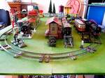 Kleine Spur 0 Anlage(Uhrwerk) Antik,1930er/1950er Jahre, aus meinem Diorama erstellt PW