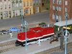 Szene von der Modellbahn-Anlage des Karow-Lbzer-Modellbahnclub e.V. (www.modellbahnclub-karow.de), Plau am See 08.08.2009
