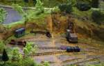 Modellbahn Szene auf einer Modellbahnanlage in Zeulenroda.