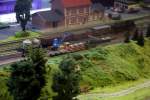Modellbahn Szene auf einer Modellbahnanlage in Zeulenroda.
