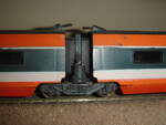 Mitteldrehgestell des Personenwagens des TGVs von LIMA HO (1983) an meinem selbstgebautem PROTO: 87 - Modul, 01.10.2022.