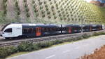 Modell des RRX ( Rhein Ruhr Express ), in der ersten Farbstudie im Jahre 2009/2010  Diese Farbstudie wurde an einem Flirt der Eurobahn ausprobiert.
