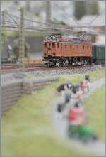 W�hrend man die grosse Bahn aus der N�he oder der Ferne problemlos  scharf  bekommt, ist in die bei der Modellbahn recht schwierig, da in dieser Dimension die Sch�rfeeben recht beschr�nkt ist.