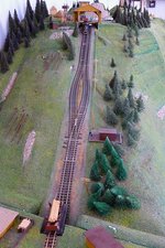 Modell einer Schrägseilbahn in H0e im Hungarian Railway Museum, Budapest, 18.6.2016