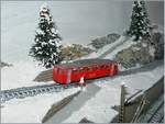 Der Brienz Rothorn Bahn BRB Bhm 2/4 auf meiner Modellbahn.