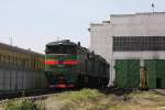 Am 4.9.2009 stand im Depot Chisinau auch diese 3T310M Doppel Lok.