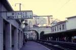 Monaco Monte-Carlo Gare SNCF am 12. August 1974. 