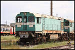 JZ 744-006 gehört inzwischen zum alten Eisen und ist hier zusammen mit weiteren Loks abgestellt und derzeit nicht mehr fahrbereit.