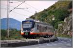 Auf dem Damm von Lesendro kam mir unverhofft einer der drei neuen CAF Civity Triebzüge auf dem Weg von Bar nach Podgorica entgegen. Es reichte gerade noch für einen Nachschuss. (07.08.2014)