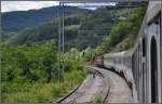 Die Strecke nach Montenegro ist gespickt mit Langsamfahrstellen, vor allem im serbischen Teil.