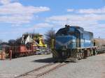 207 whrend rangierarbeiten mit Gterwagens auf Bahnhof Gobabis am 7-7-2010.