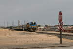 C23emp-601 leads Rovos Rail back home from Walvis bay on the way to Windhoek.