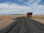 Eine der wenigen Ausweich auf der in Erneuerung stehenden Sdbahn nach Lderitz, befindet sich in Garub.