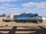 207 mit Gterwagens auf eine Stichstrecke in Gobabis am 7-7-2010.