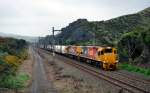 DXBs 5108 und 5051 mit dem Zug 262 von Wellington nach Palmerston North durchfahrt Airlie Road 13/9/2010.