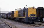 NS Diesellok 2530 hat am 28.9.1989 in Utrecht CS einen 
Unkraut Vernichtungs Zug am Haken.
