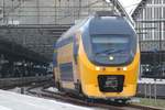 Am 05.09.2016 verlässt ein NS-Virm Doppelstocktriebwagen, aus Maastricht kommend, Amsterdam Centraal als IC 834 nach Alkmaar.