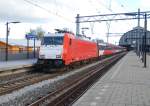 Die neue E186 112 fahrt mit HSL Fyra von Amsterdam nach Rotterdam, aufnahme is am 15 oktober 2009 in Amsterdam.