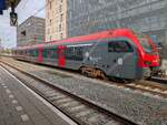 NS Stadler FLIRT3, R-Net Triebzug 2013 im Bahnhof Gouda am 2. Oktober 2025.