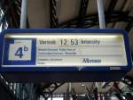 Zugzielanzeige: IC nach Alkmaar in s'Hertogenbosch, 11.08.08