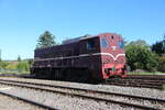 ZLSM Diesellok 2225 rangiert hier am 6.9.2026 im Depot Bereich der Museumsbahn in Simpelveld um 09.54 Uhr,