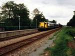 2444, 2450 und 2413 whrend die Abschiedsfahrt der BR 2400/2500 auf Bahnhof Hurdegaryp am 16-6-1991. Bild und scan: Date Jan de Vries.