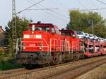 6469 der DB Schenker Nederland mit Autozug nach Amersfoort in Rheine, 04.09.14