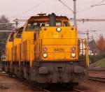 Diese drei BR6400 rangieren im Venloer Bahnhof.