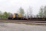 Railion 6438 mit einem Gterzug von Born nach Sittard am 15-4-2005