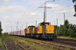 Railion 6463 + 6466 Lintorf Ratingen 26 Augustus 2009