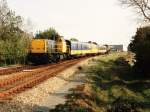 6476 und 6469 (hinten) mit CTO-messzug (Zentrum fr technologisch Untersuchung) bei Franeker am 4-10-1992.