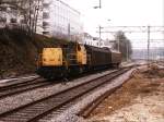 6483 mit bergabegterzug 59500 Nijmegen-Arnhem auf Bahnhof Arnhem am 17-3-1998.