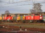 6473, 6481, 6405 und 6410 auf Bahnhof Amersfoort am 17-12-2011.