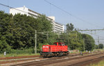 Lok 6418 bei Rangierarbeiten im Bahnhof von Sittard.