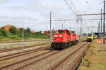Belgiën  Loks 6512+6515 DBC und Triebzug 08544 SNCB am Bahnhof Marloie  3/8/2024