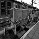 Die 1951 bei Werkspoor in Amsterdam gebaute Diesellokomotive 362 (Sik) erhielt in den 1970er Jahren einen hydraulischer HIAB-Teleskopkran.