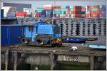 Auf der Hafenrundfahrt im Rotterdamer Seehafen entdeckte Lok 3. (05.04.2014)