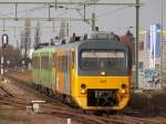 Ein Arriva DH bei der Einfahrt in die Station  Blerrick  in der Nhe von Venlo.