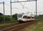 Veolia-Triebwagen 7501 'Pieke Dassen', zwischen Meerssen und Maastricht, 04-07-2010